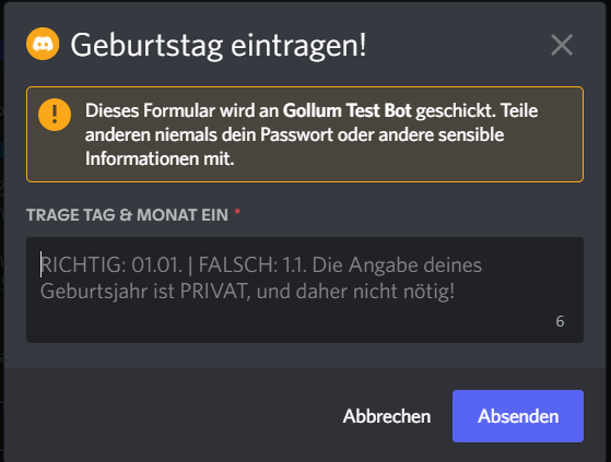 Anklicken zum Zoomen bday entry