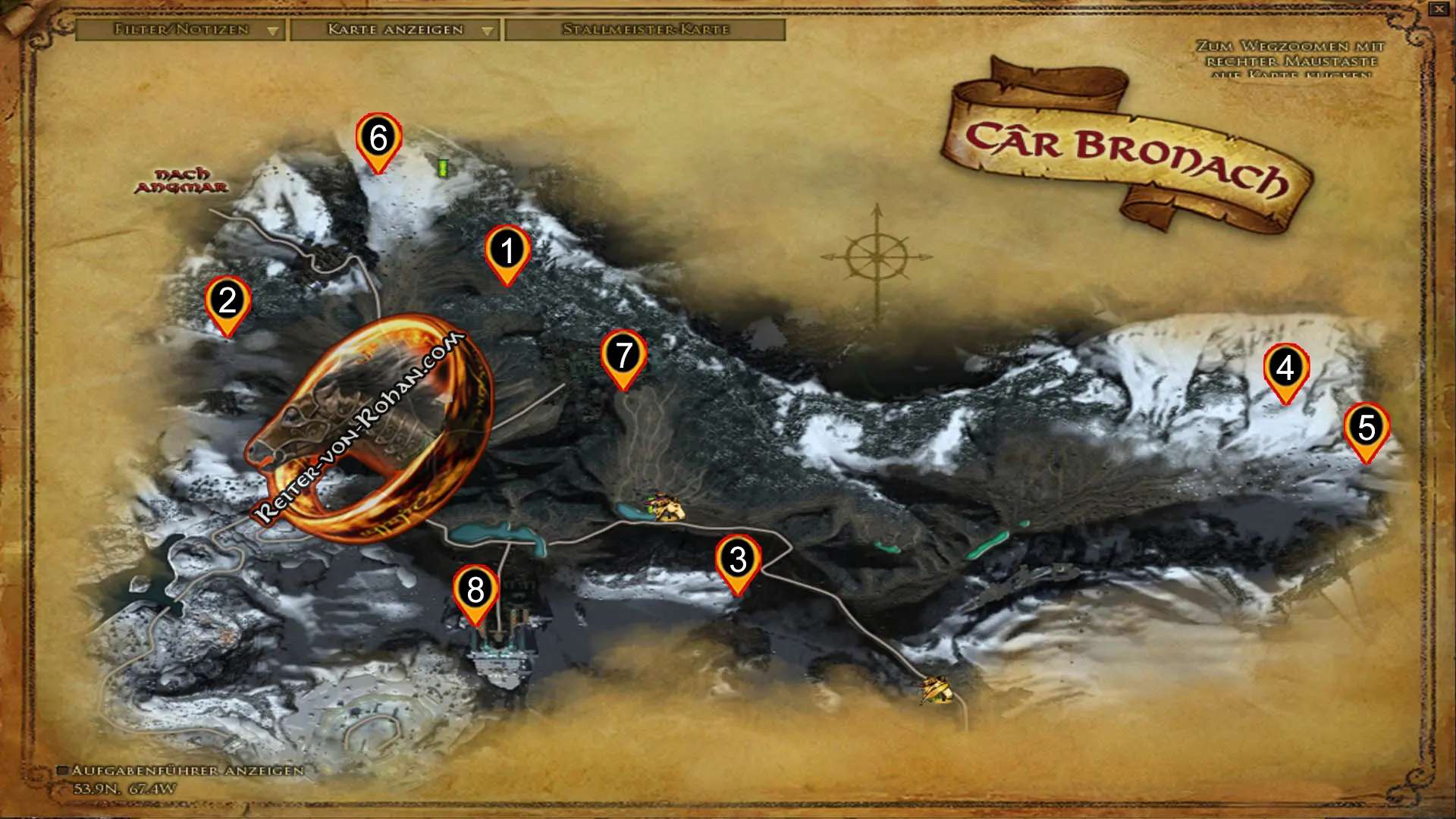 Anklicken zum Zoomen map schatz car bronach