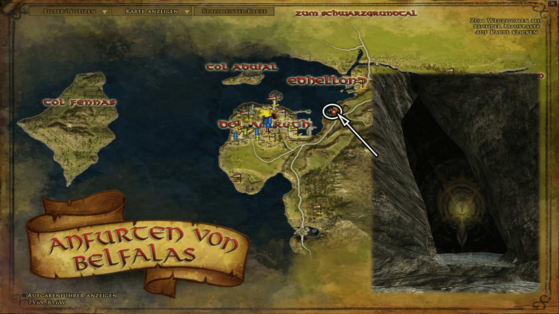 Weg zu denn Totensümpfen - zum vergrößern anklicken Weg zu denn Totensümpfen - zum vergrößern anklicken