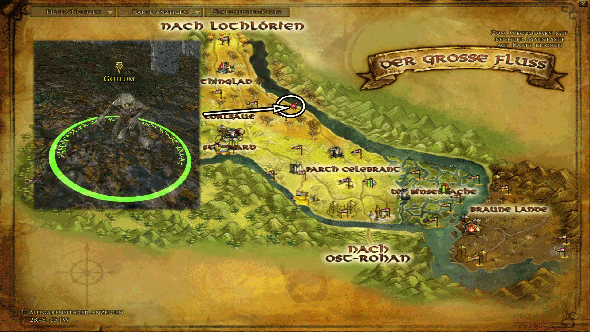 Gollum - Karte anklicken zum vergrößern Gollum - Karte anklicken zum vergrößern